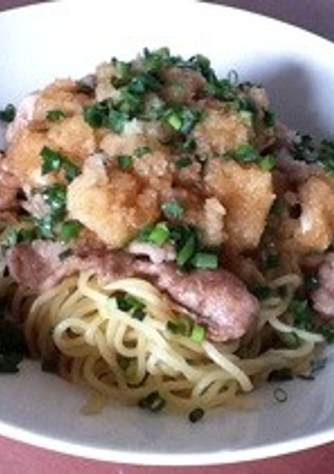 さっぱり！豚おろしポン酢のネギ塩焼きそば-レシピのメイン写真