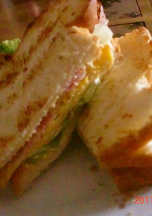サックリ♪ふわっとホットサンド-レシピのメイン写真