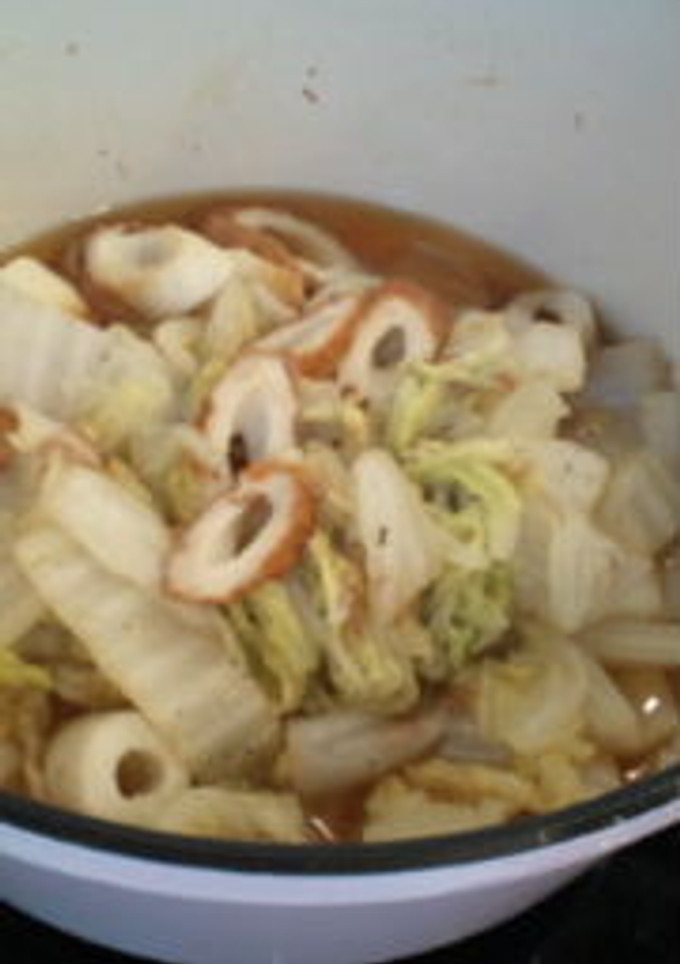 白菜とちくわの簡単煮物-レシピのメイン写真