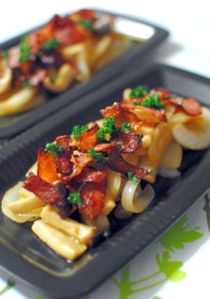 カリカリベーコン☆玉葱エリンギバター醤油-レシピのメイン写真