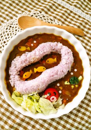 うみの中はどんなかな？デコカレー-レシピのメイン写真