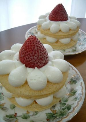 おひとり様のデコレーションケーキ♪-レシピのメイン写真