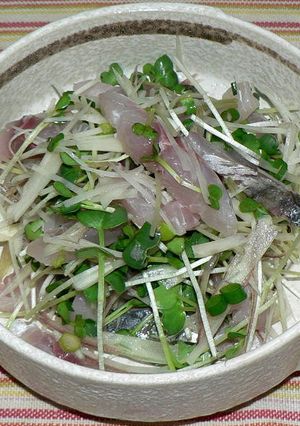 アジと香味野菜のポン酢和え-レシピのメイン写真
