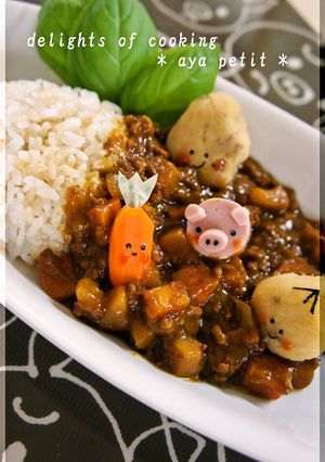 ☆　カレーの具材DEデコカレー　☆-レシピのメイン写真