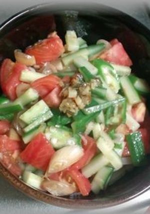 夏野菜たっぷりサラダうどん -レシピのメイン写真