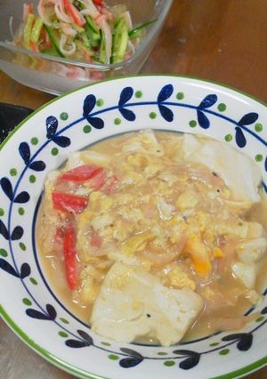 ほっこり♪豆腐とカニカマの中華風煮込み-レシピのメイン写真