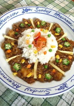 夏だ花火だ＊デコカレー＊-レシピのメイン写真