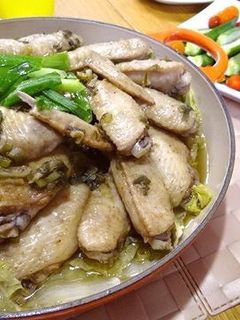 手羽先と大根・白菜のオイスター蒸し煮-レシピのメイン写真