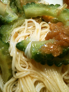 ゴーヤと梅のそうめん-レシピのメイン写真