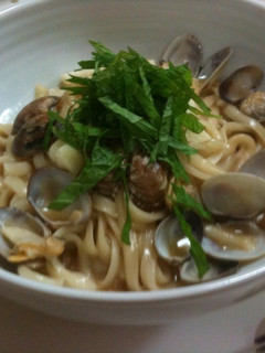 超簡単☆5分で和風ボンゴレうどん-レシピのメイン写真