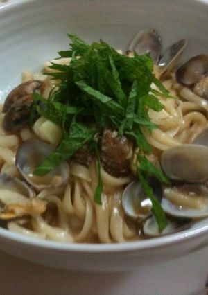 超簡単☆5分で和風ボンゴレうどん-レシピのメイン写真