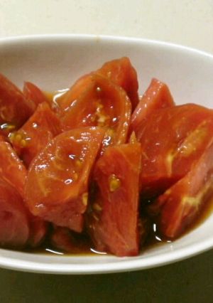 トマトの辛子酢醤油-レシピのメイン写真