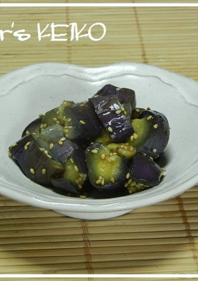 【農家のレシピ】蒸し茄子のからし醤油和え-レシピのメイン写真