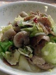 鶏皮のキャベツ炒め-レシピのメイン写真