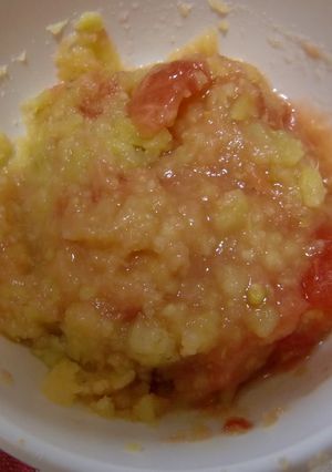 ☆トマトとサツマイモ合え☆離乳食-レシピのメイン写真