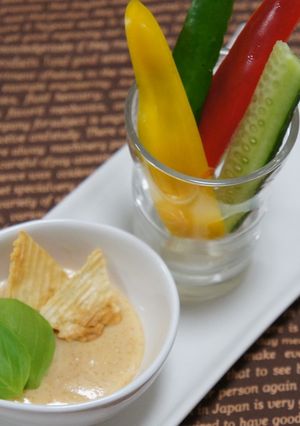 カマンベールチーズ明太で野菜スティック-レシピのメイン写真