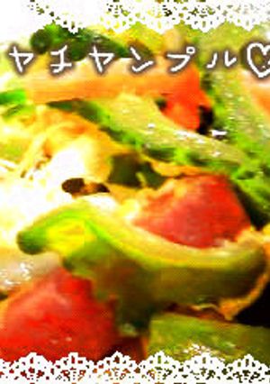 夏の定番！ｺﾞｰﾔﾁｬﾝﾌﾟﾙｰ-レシピのメイン写真