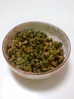 ササッと常備菜 小松菜と豚肉の炒め物-レシピのメイン写真