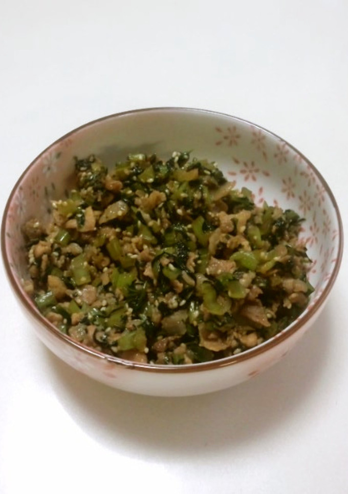 ササッと常備菜　小松菜と豚肉の炒め物-レシピのメイン写真