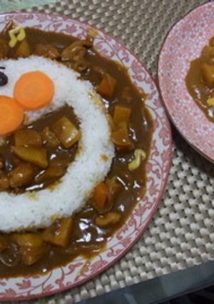 親子のアンパンマンデコカレー☆-レシピのメイン写真