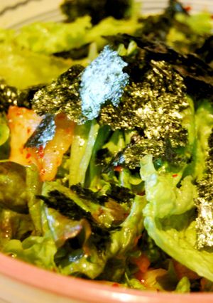 レタスとキムチのチョレギサラダbyポン酢-レシピのメイン写真