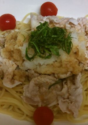 豚しゃぶゴマポン酢の冷製パスタ-レシピのメイン写真