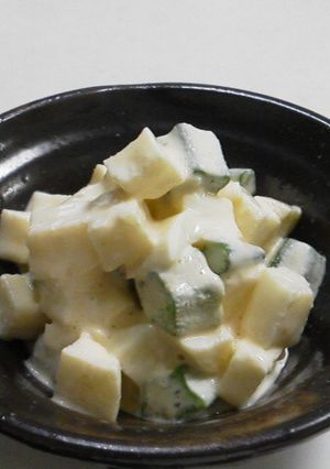 オクラと長芋の味噌マヨサラダ-レシピのメイン写真