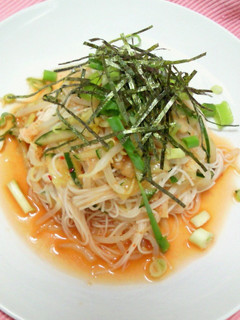 *素麺で簡単ピリ辛ビビン麺*-レシピのメイン写真