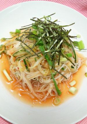 *素麺で簡単ピリ辛ビビン麺*-レシピのメイン写真