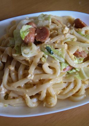 簡単!マヨポン卵焼きうどん☆-レシピのメイン写真