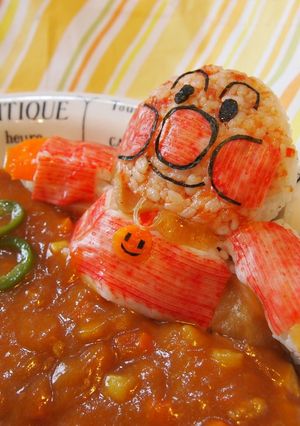アンパンマン in カレー風呂-レシピのメイン写真