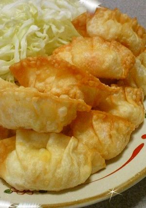 余ったポテトサラダで揚げ餃子♪-レシピのメイン写真