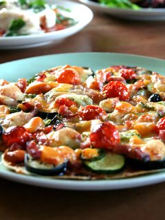 ✿子供と一緒に餃子の皮で夏野菜ピザ✿-レシピのメイン写真
