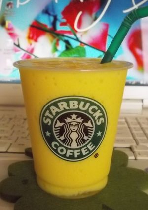 材料2つ☆家でも白桃フラペ(スタバ風)-レシピのメイン写真