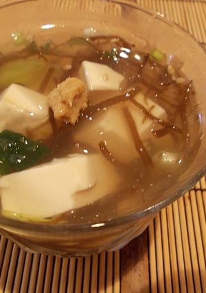 豆腐ともずくスープのゼリージュレ-レシピのメイン写真