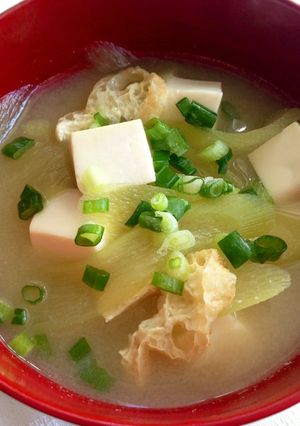 はす芋（りゅうきゅう）のお味噌汁-レシピのメイン写真