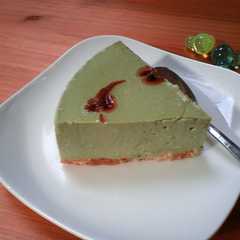รูปของ 抹茶のレアチーズケーキ