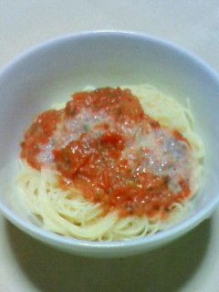 すりつぶしトマトの冷製パスタ-レシピのメイン写真