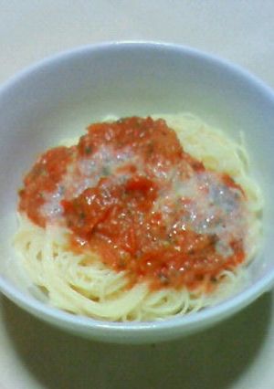 すりつぶしトマトの冷製パスタ-レシピのメイン写真