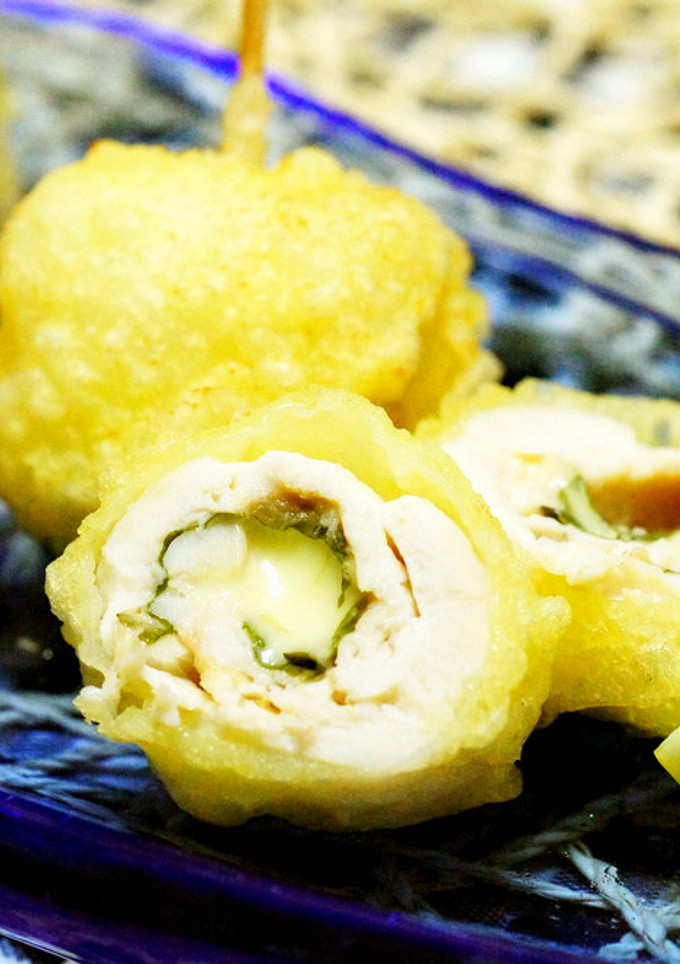 ささみのひとくち梅ロール揚げ-レシピのメイン写真