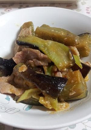 なすと豚肉のピリ辛味噌炒め-レシピのメイン写真