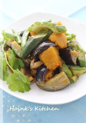 フィリピンの味★夏野菜と豚肉の炒めもの★-レシピのメイン写真