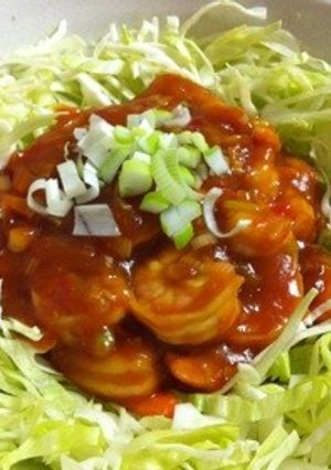 簡単ヘルシーエビチリ-レシピのメイン写真