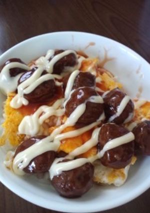 パパッとミートボール丼-レシピのメイン写真