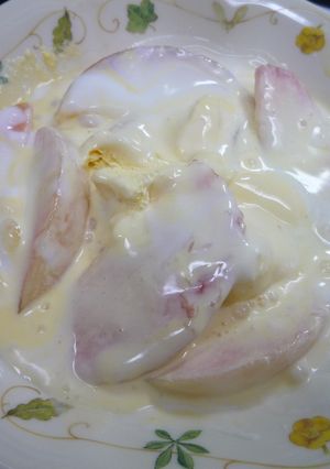 ☆桃の美味しい食べ方~~私流^^♪-レシピのメイン写真