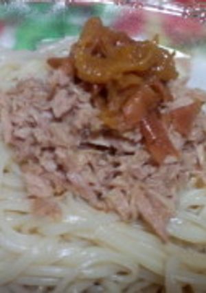 ピリ辛 梅ツナめん-レシピのメイン写真