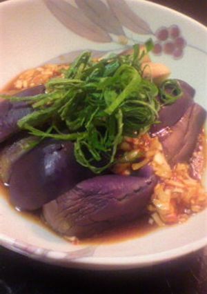 レンジで簡単！中華風冷たい蒸し茄子-レシピのメイン写真