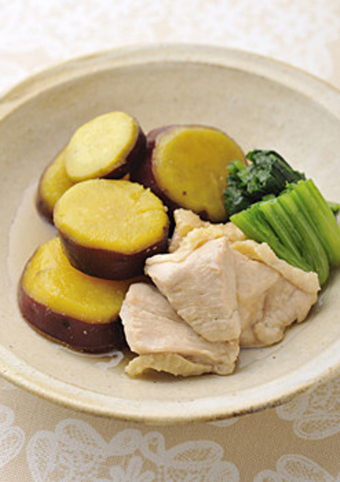 さつまいもと鶏肉の炊き合わせ-レシピのメイン写真