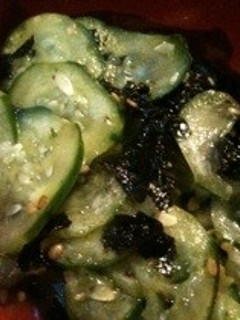 きゅうりと韓国海苔の酢の物-レシピのメイン写真