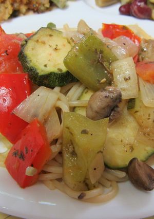 夏野菜のオーブン焼きwithパスタ☆-レシピのメイン写真